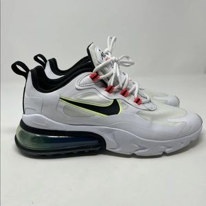 Size 7.5 - Nike Air Max 270 React White Crimson Pre-Owned Amazing Condition